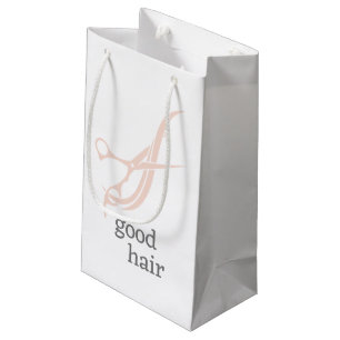Good Hair Simple Logo Hair Stylist Colorist Small Gift Bag