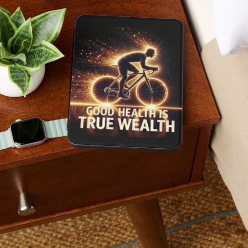 Good Health Poster With Neon Cyclist Kindle Cover