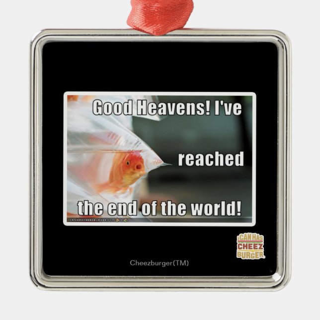 Good Heavens! Metal Ornament (Front)