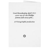 Good Housekeeping April 1913 Coles Phillips cover (Back)