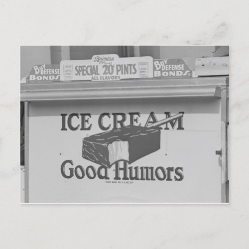 Good Humors Ice Cream Truck Postcard