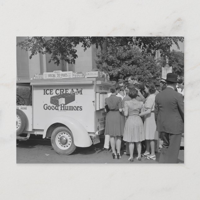 Good Humors Ice Cream Truck Postcard (Front)