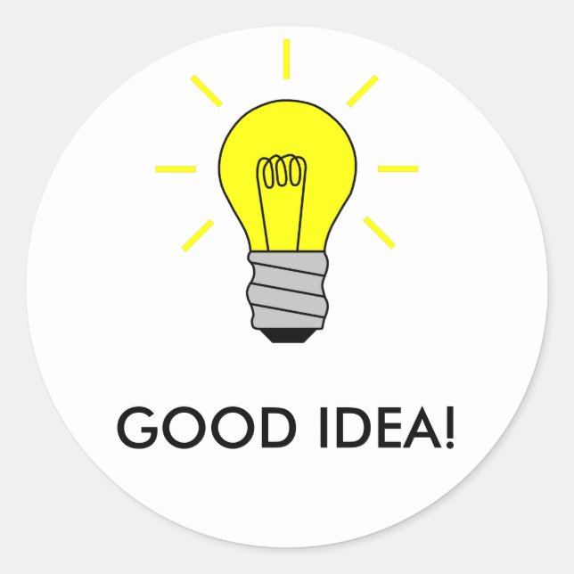 GOOD IDEA! CLASSIC ROUND STICKER (Front)