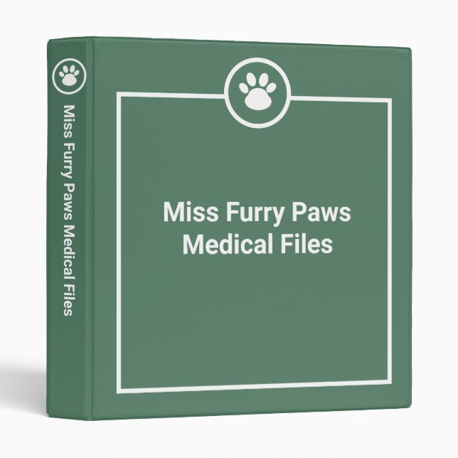 Good Ideas | Binder | Pet | Sage Green (Front/Spine)