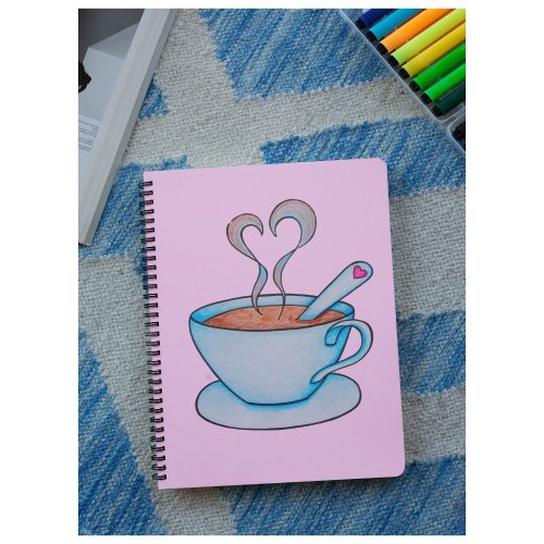 Good Ideas Start with Coffee Customizable Notebook