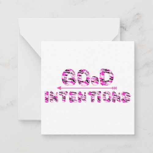 Good Intentions Note Card