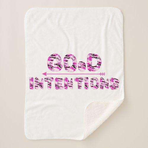 Good Intentions Sherpa Blanket