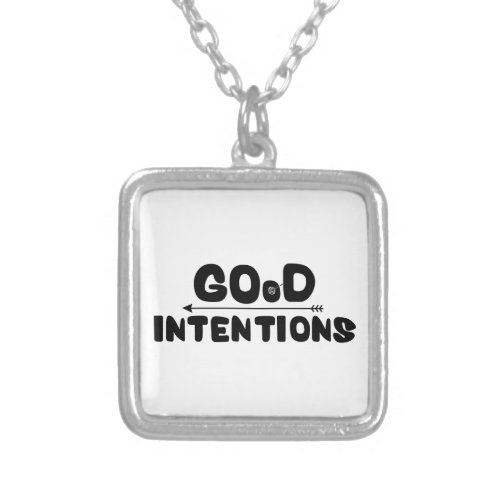 Good Intentions Silver Plated Necklace