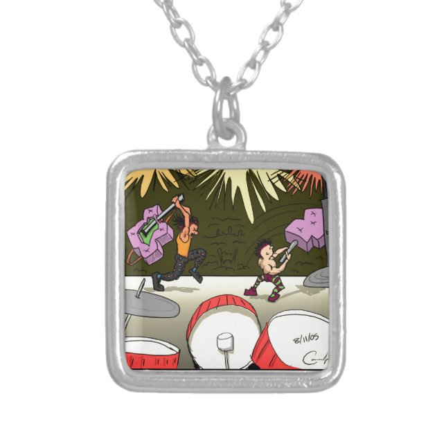 "Good Investment" Silver Plated Necklace (Front)