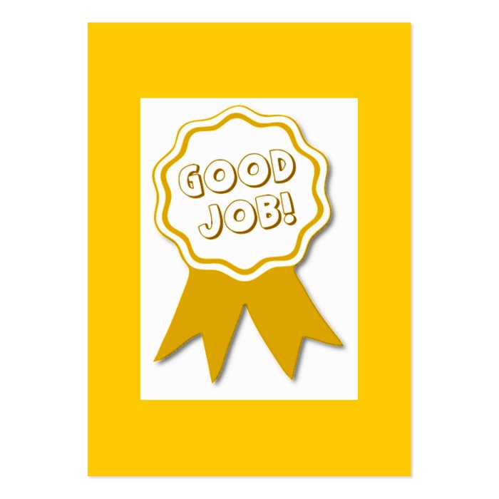 Good Job! Award Card | Zazzle