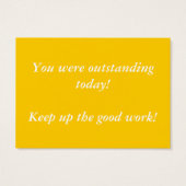 Good Job! Award Card (Back)