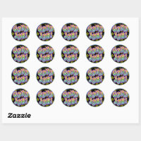Good Job Classic Round Sticker, Zazzle