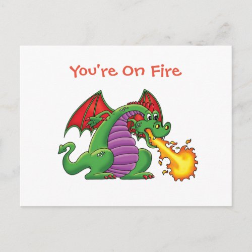 Good Job Dragon Postcard