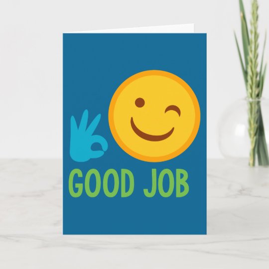 Good Job Emoji Card | Zazzle.com