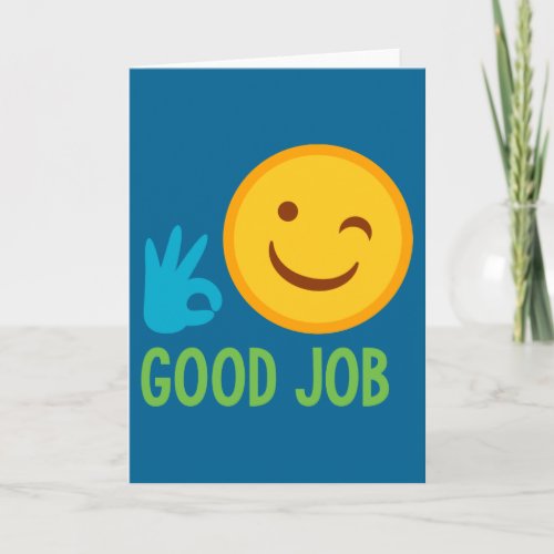 Good Job Emoji Card