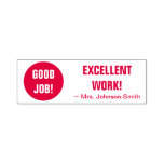 [ Thumbnail: "Good Job! Excellent Work!" + Smiling Face Self-Inking Stamp ]