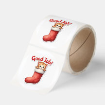 Good Job Kids Motivational Sticker Kitten