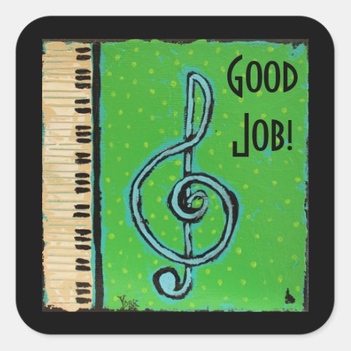 Good Job piano student stickers