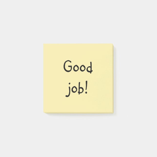 Good job! post-it notes (Front)