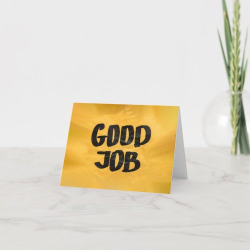 Good Job Recognition Positive Praise for Students  Thank You Card