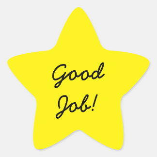 Good Job Stars Stickers | Zazzle