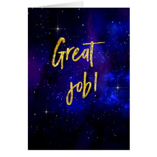 Good Job Stellar Card | Zazzle