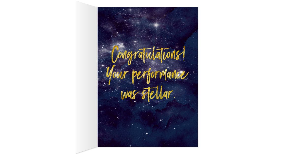 Good Job Stellar Card | Zazzle