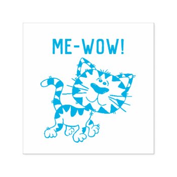 Good Job Teacher Kitty Cat Me-wow Meow A  Great Self-inking Stamp by ShopKatalyst at Zazzle