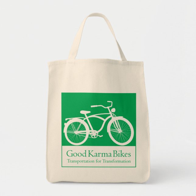 Good Karma Bikes Organic Grocery Bag (Front)