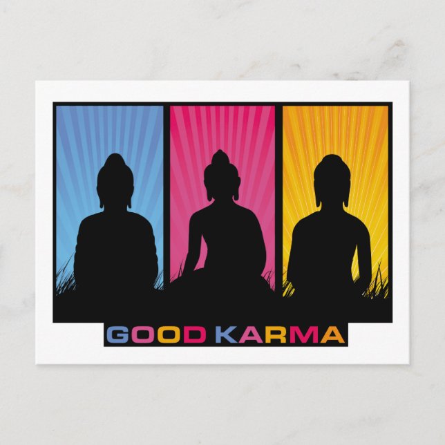 Good Karma Buddhas Postcard (Front)