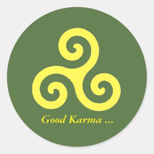 Good Karma Classic Round Sticker