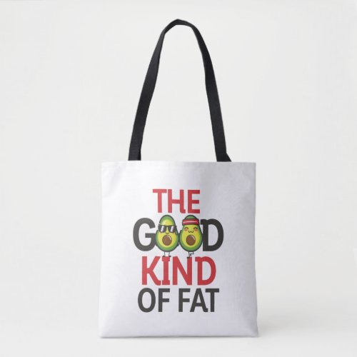 Good Kind Of Fat Funny Avocado Workout Tote Bag