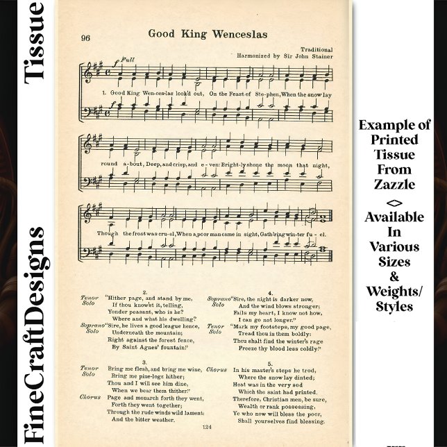 Good King Wenceslas Sheet Music DU5 Decoupage (Creator Uploaded)