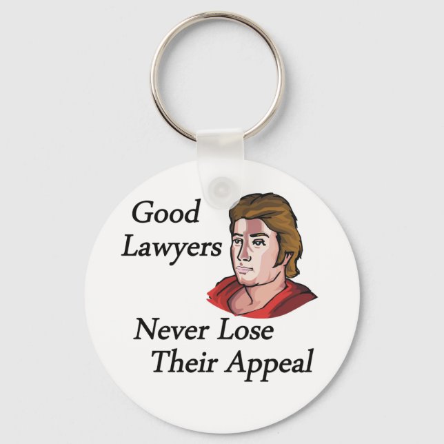 Good lawyers man keychain (Front)