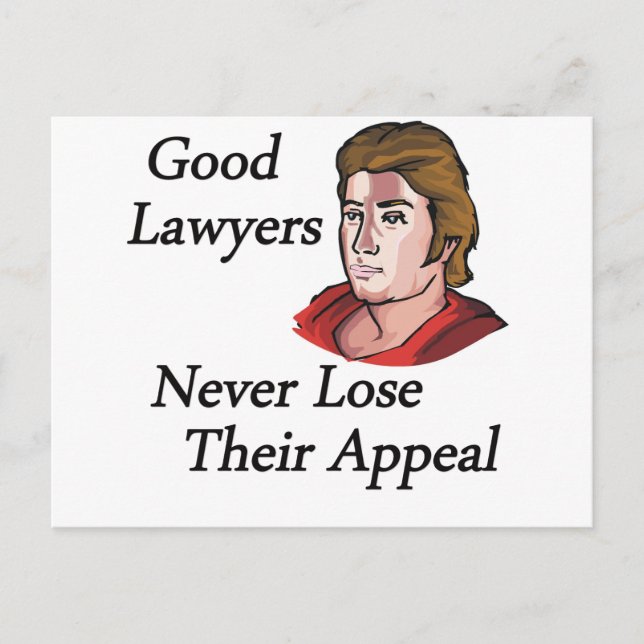 Good lawyers man postcard (Front)