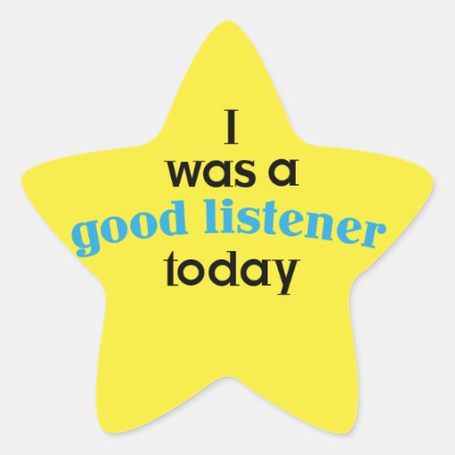 Good Listener Teacher Sticker