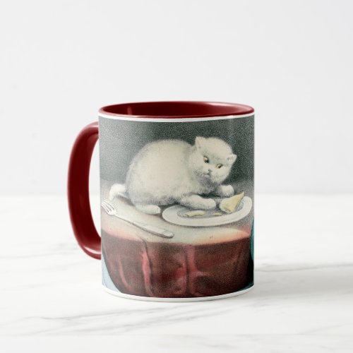 Good little Fido and naughty Kittie 1893 Mug