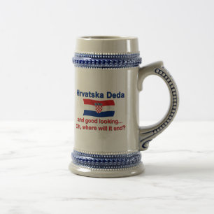 Good Lkg Croatian Deda (Grandpa) Beer Stein