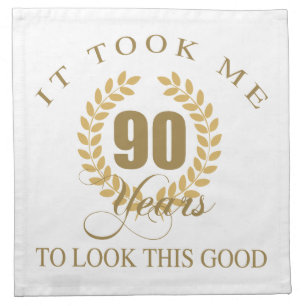 Good Looking 90th Birthday Napkin