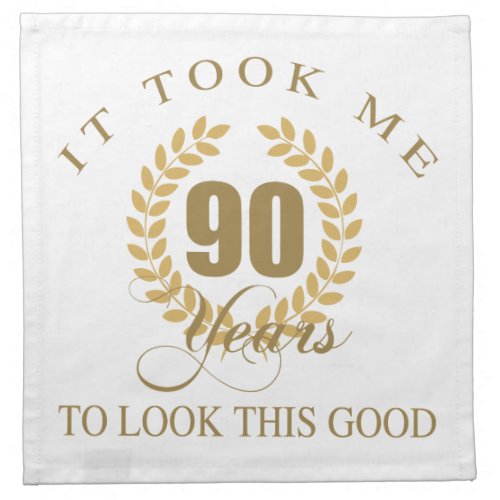 Good Looking 90th Birthday Napkin