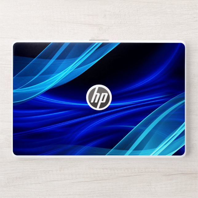 Good looking blue colour Laptop Skin (Front)