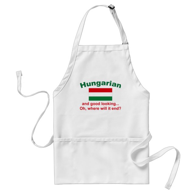 Good Looking Hungarian Adult Apron (Front)