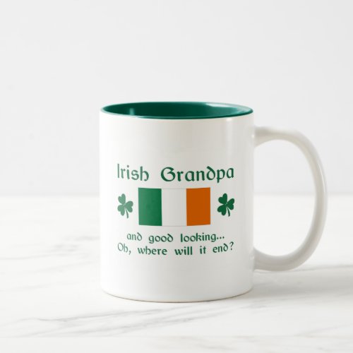 Good Looking Irish Grandpa Two_Tone Coffee Mug