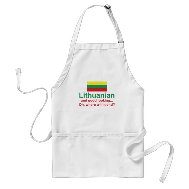 Good Looking Lithuanian Adult Apron (Front)