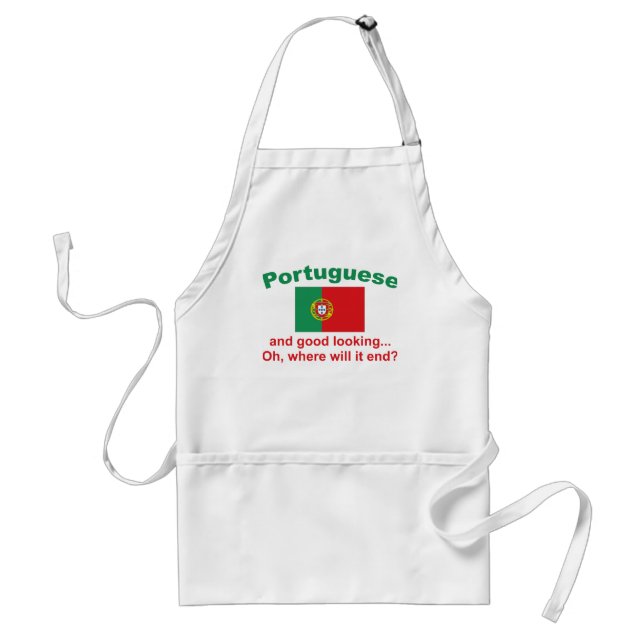 Good Looking Portuguese Adult Apron (Front)