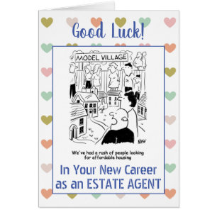 Good Luck as an Estate Agent Cards