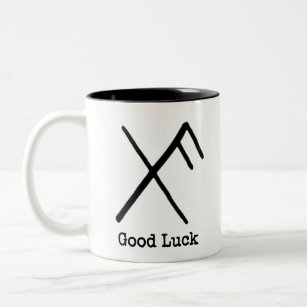 Good Luck Bind Runes Two-Tone Coffee Mug
