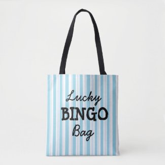 Good Luck BINGO Bag Blue Striped