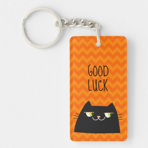 Good Luck Black Cat Keychain