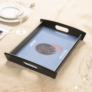 Good Luck, Black Music Circle Serving Tray